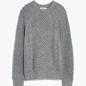 Madewell Donegal Cableknit Fisherman Sweater